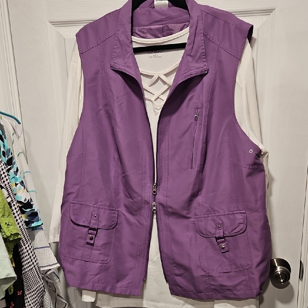 Vibrant Purple Women's Sleeveless Vest